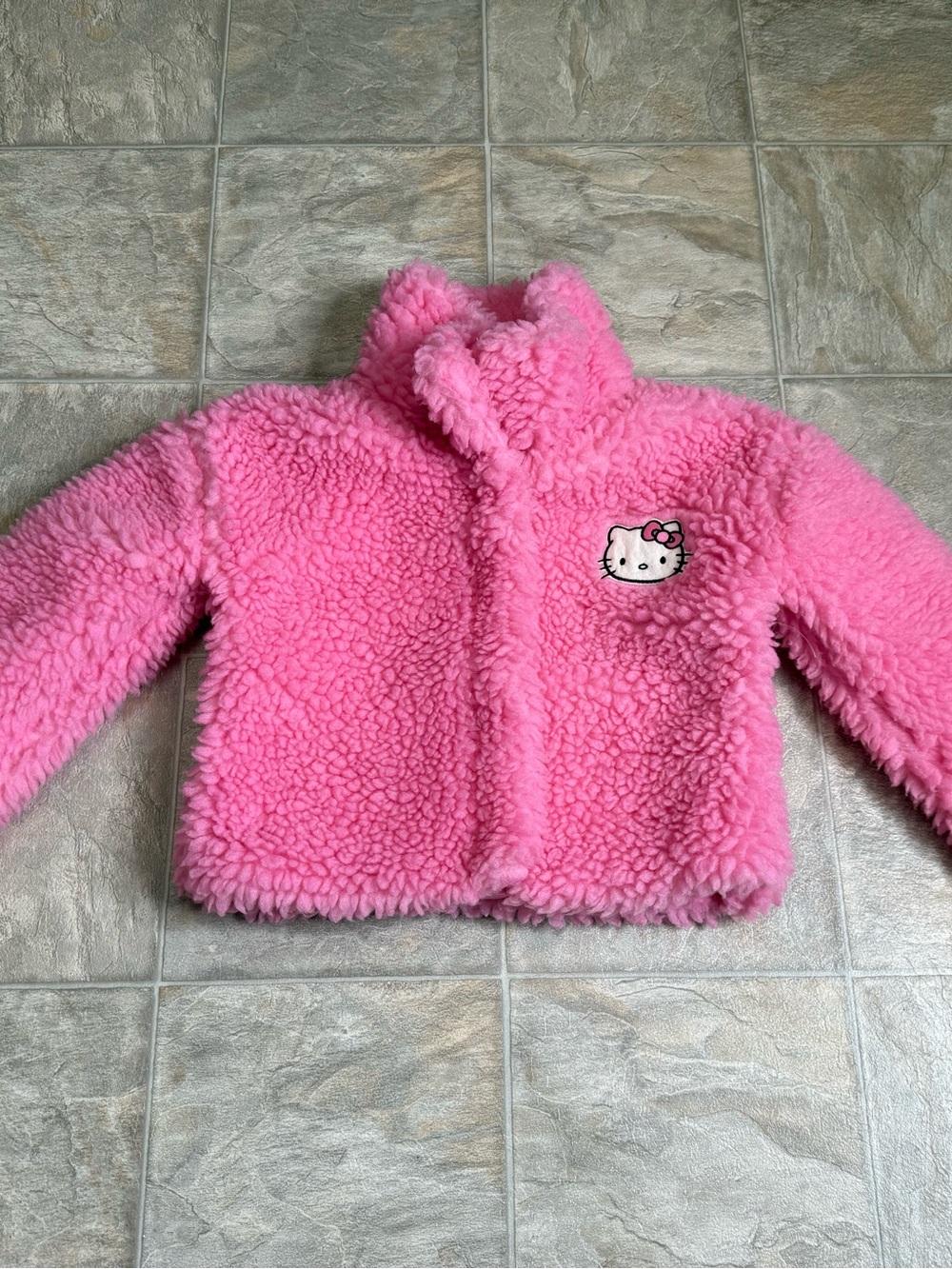 Hello Kitty Sherpa Jacket Girls Size Medium Pink The Children’s Place Preowned